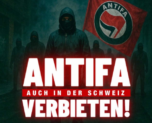 Junge Bewegung Schweiz: Die ANTIFA Bewegung ist eine linksfaschistische Terror Organisation und gehört auch in der Schweiz verboten.